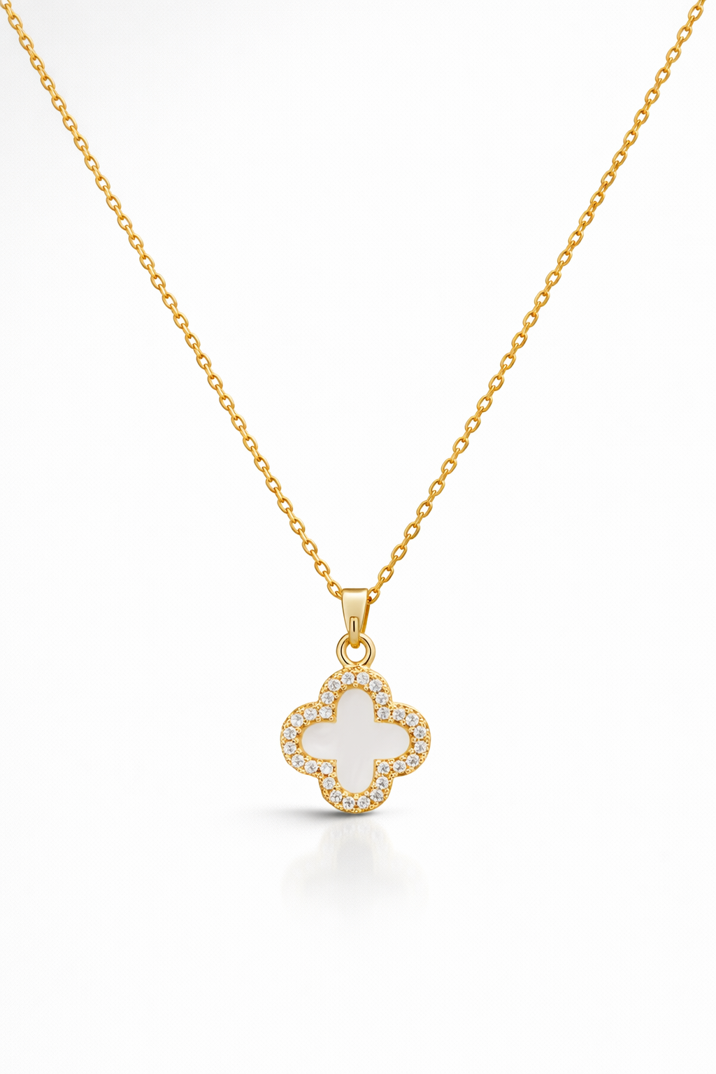 Double Side Clover Gold Necklace