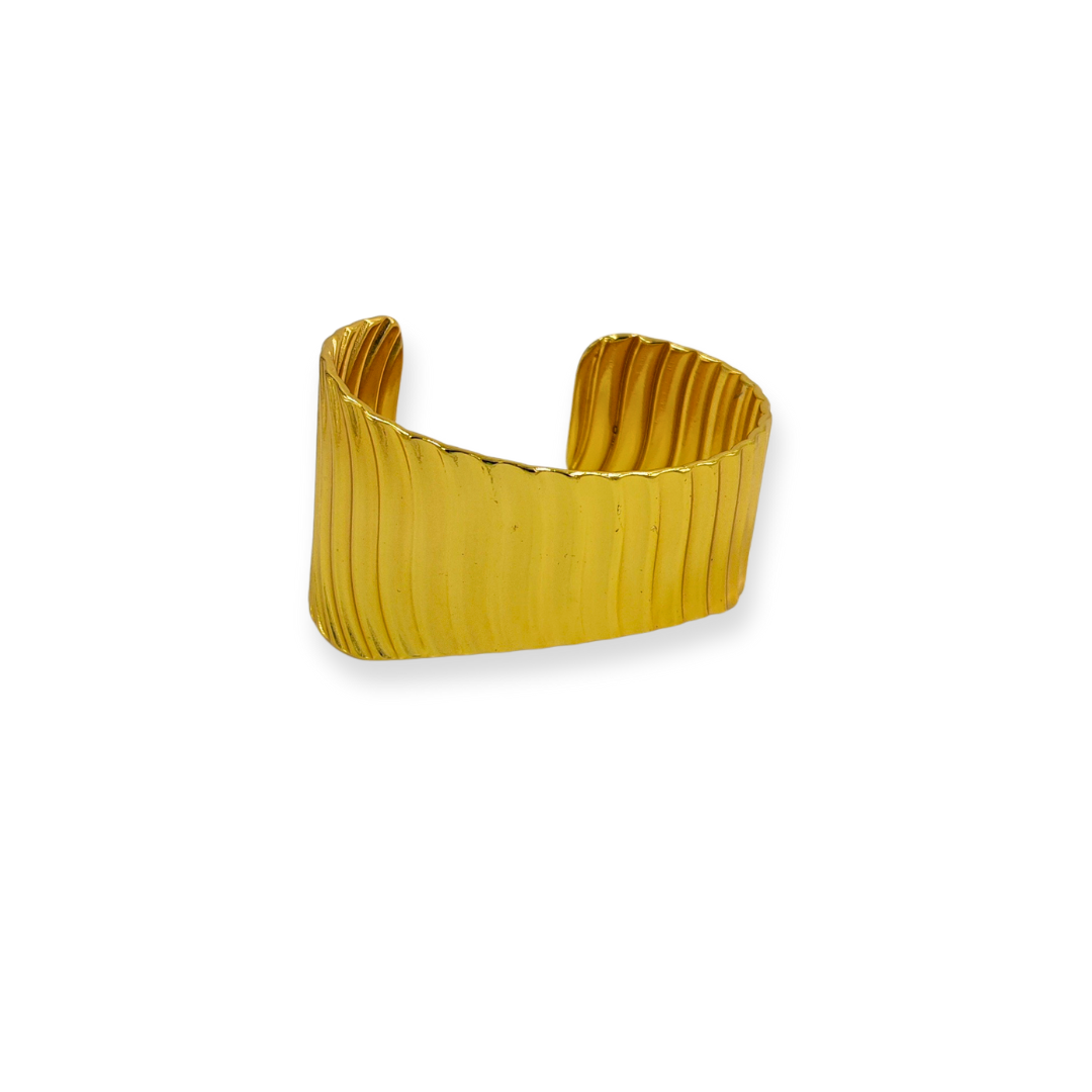 Golden Ripple Adjustable Bracelet