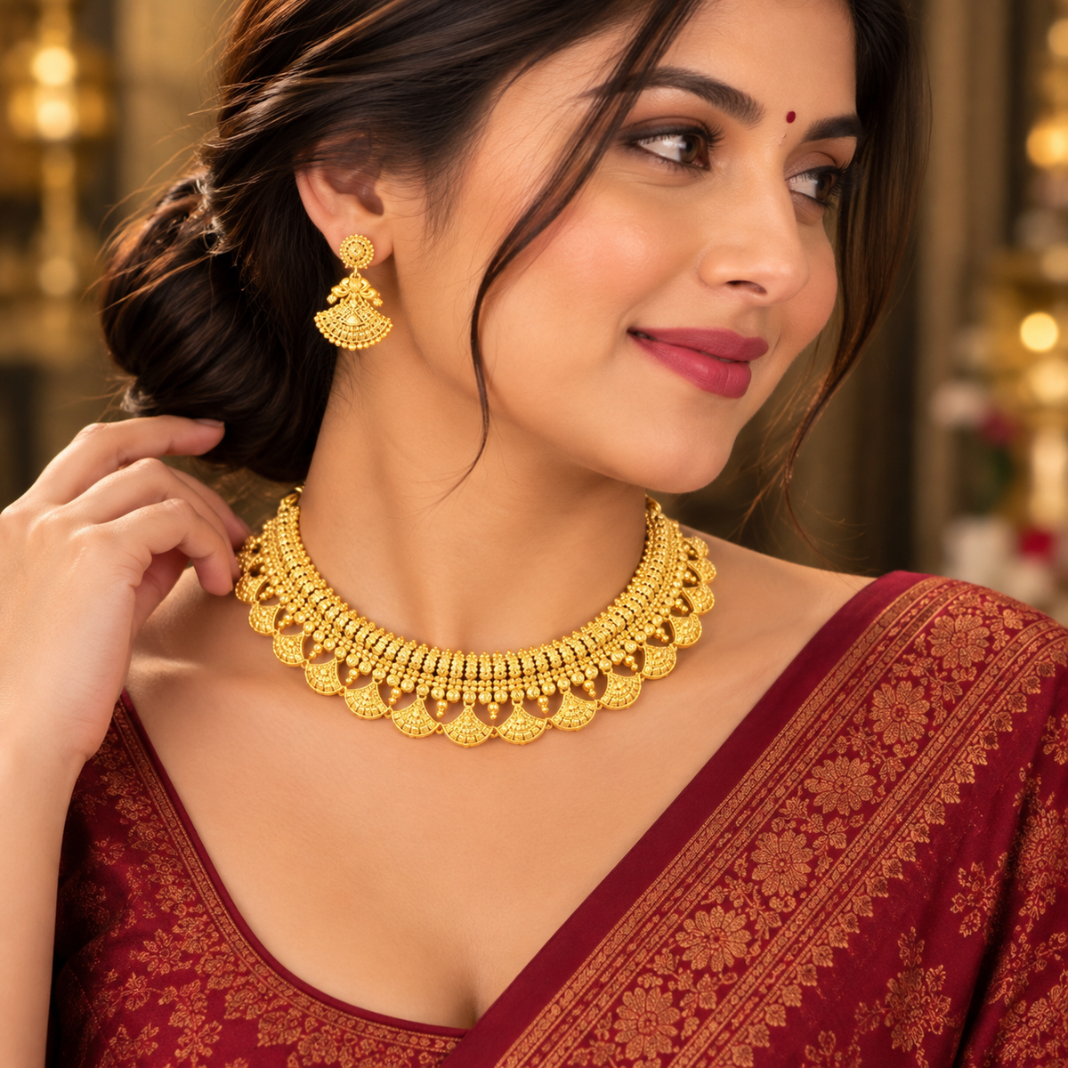 GOLD PLATED TURKISH NECKLACE