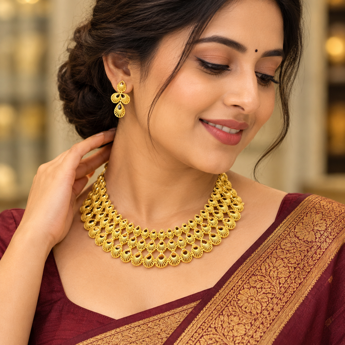 GOLD PLATED TURKISH NECKLACE