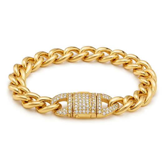MEN'S GOLD PLATED  BRACLATE