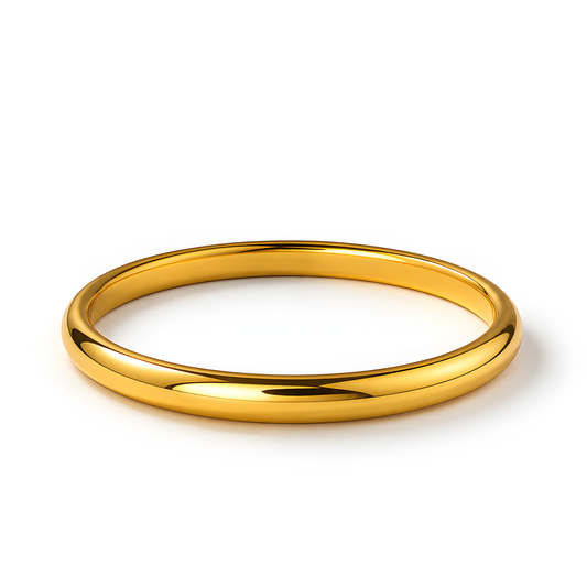 GOLD PLATED PLAIN MEN'S BRACLET (KARA)