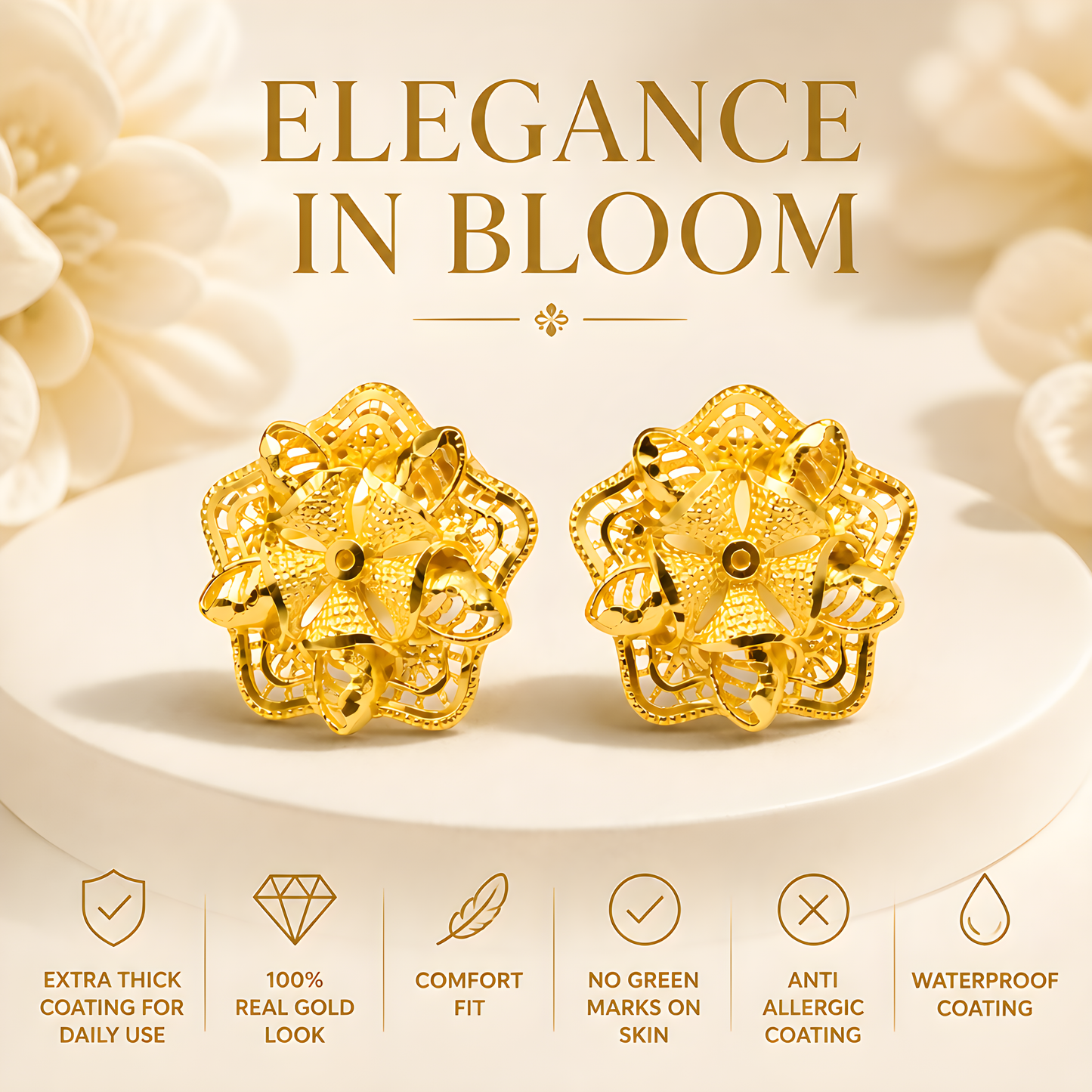 GOLD PLATED TURKISH STUDS