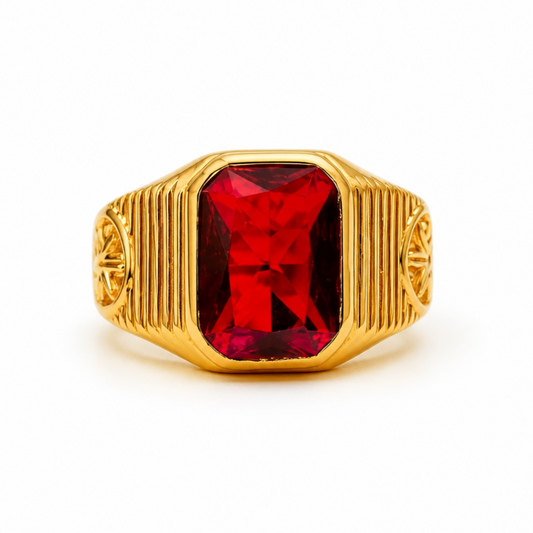 GOLD PLATED MEN'S RING