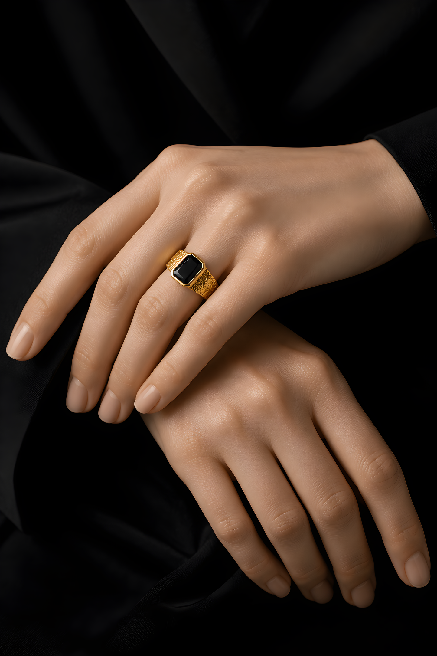 GOLD PLATED MEN'S RING