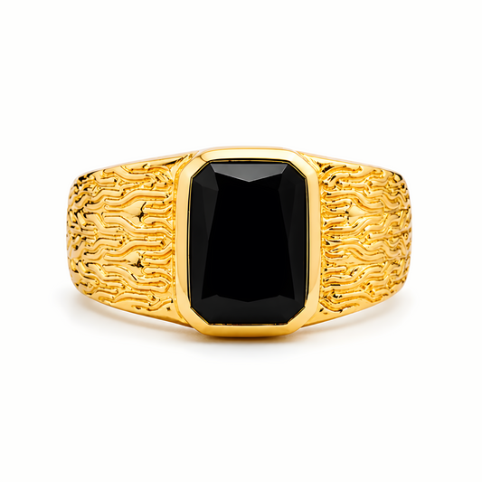 GOLD PLATED MEN'S RING