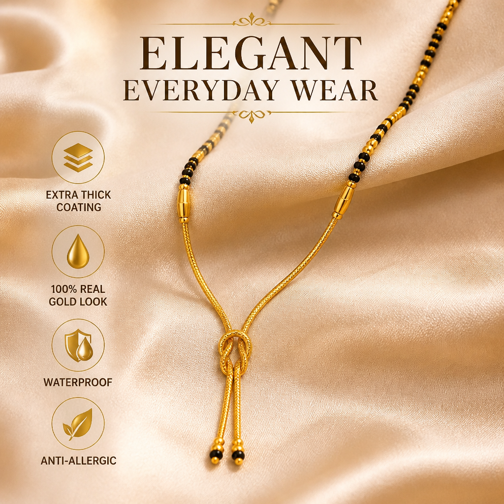 GOLD PLATED SLEEK MANGALSUTRA