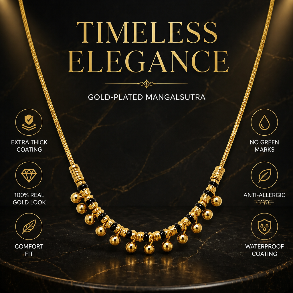 GOLD PLATED SLEEK MANGALSUTRA