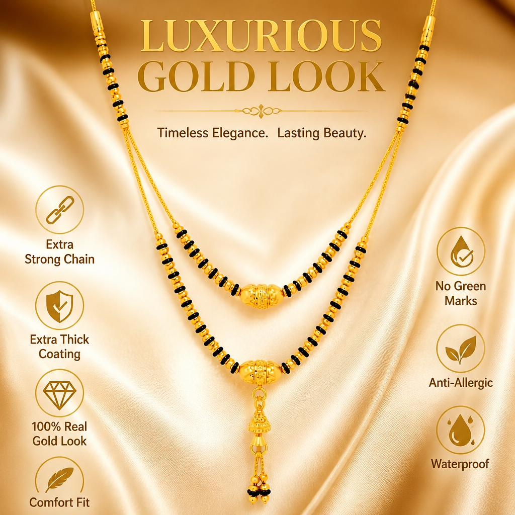 GOLD PLATED SLEEK MANGALSUTRA
