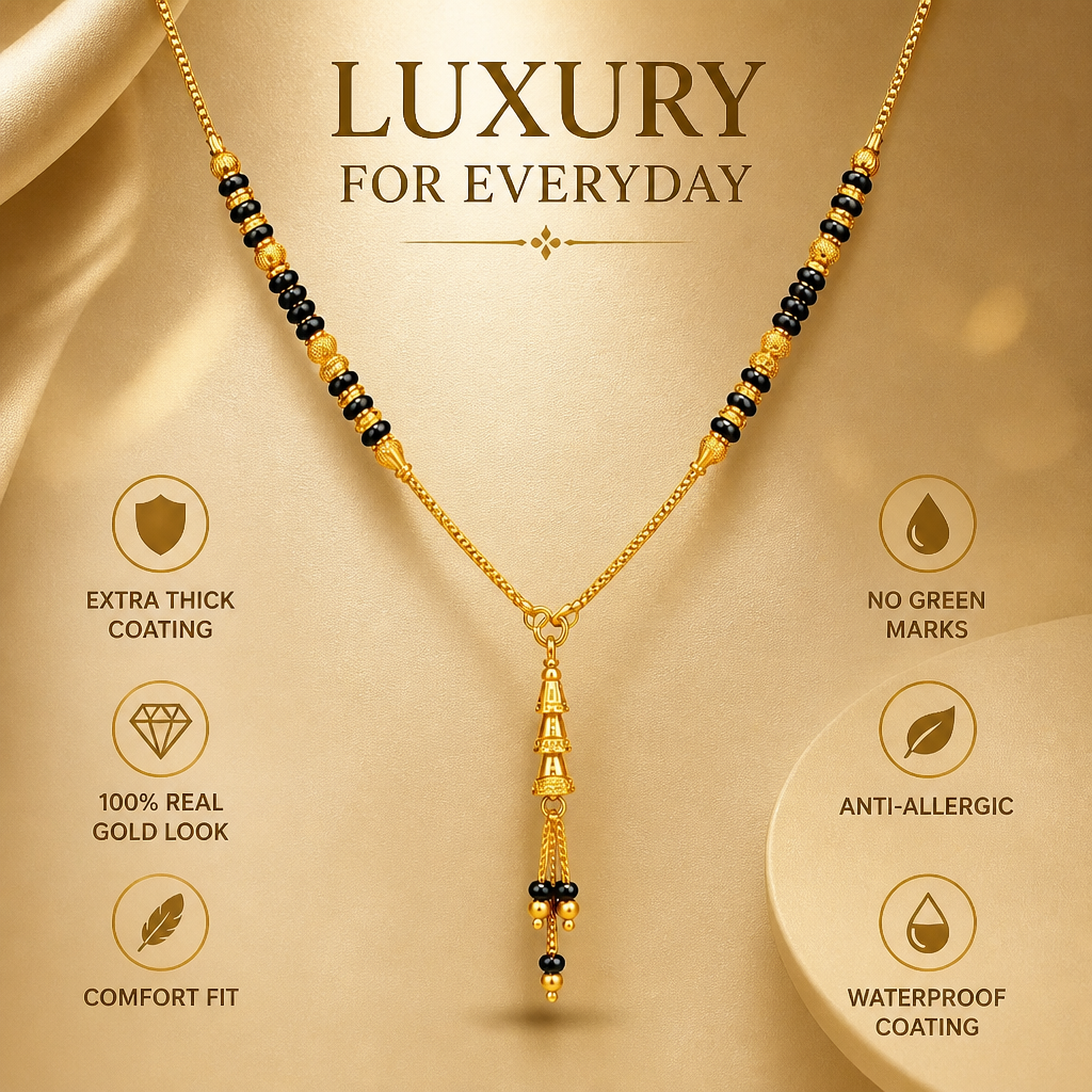 GOLD PLATED SLEEK MANGALSUTRA