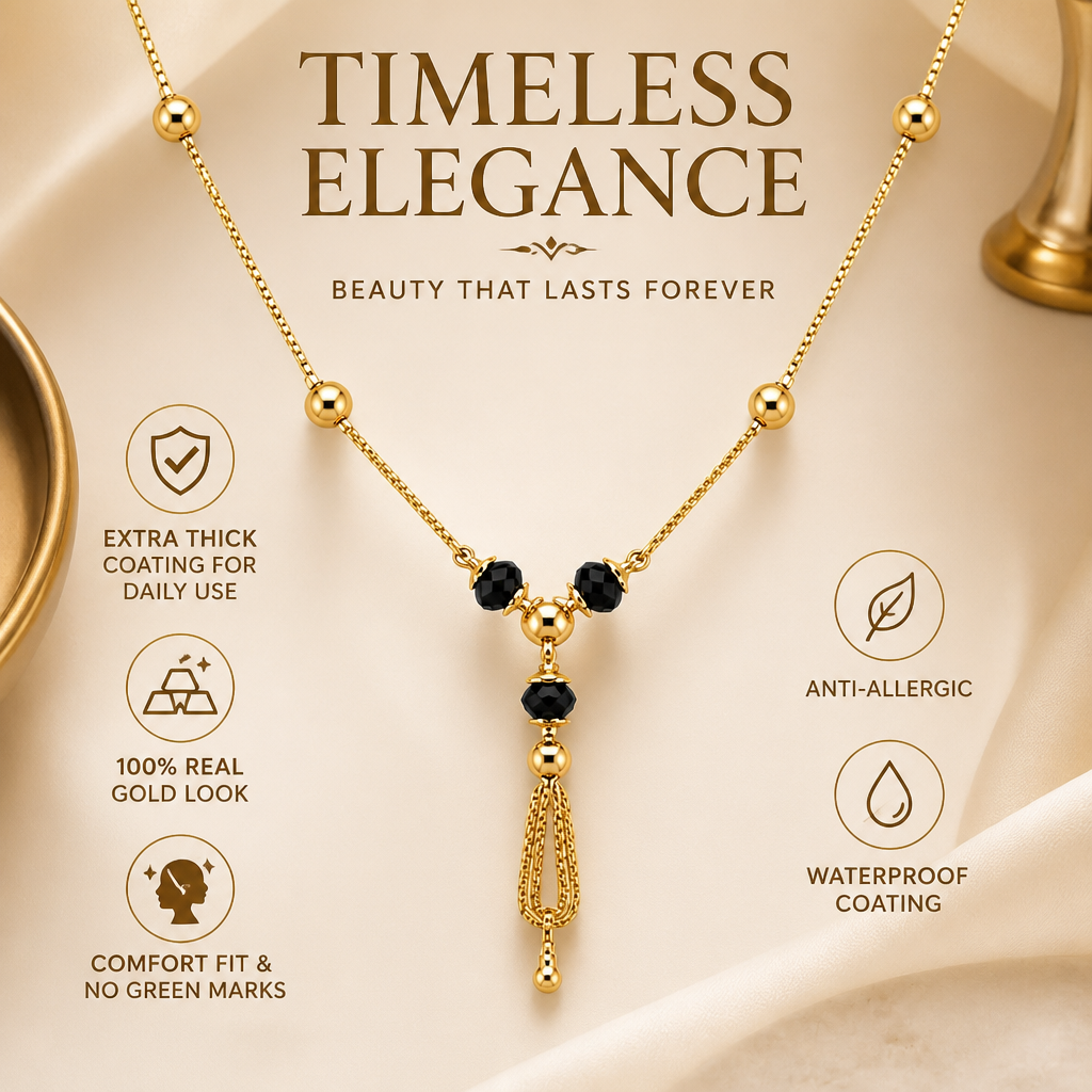GOLD PLATED SLEEK MANGALSUTRA