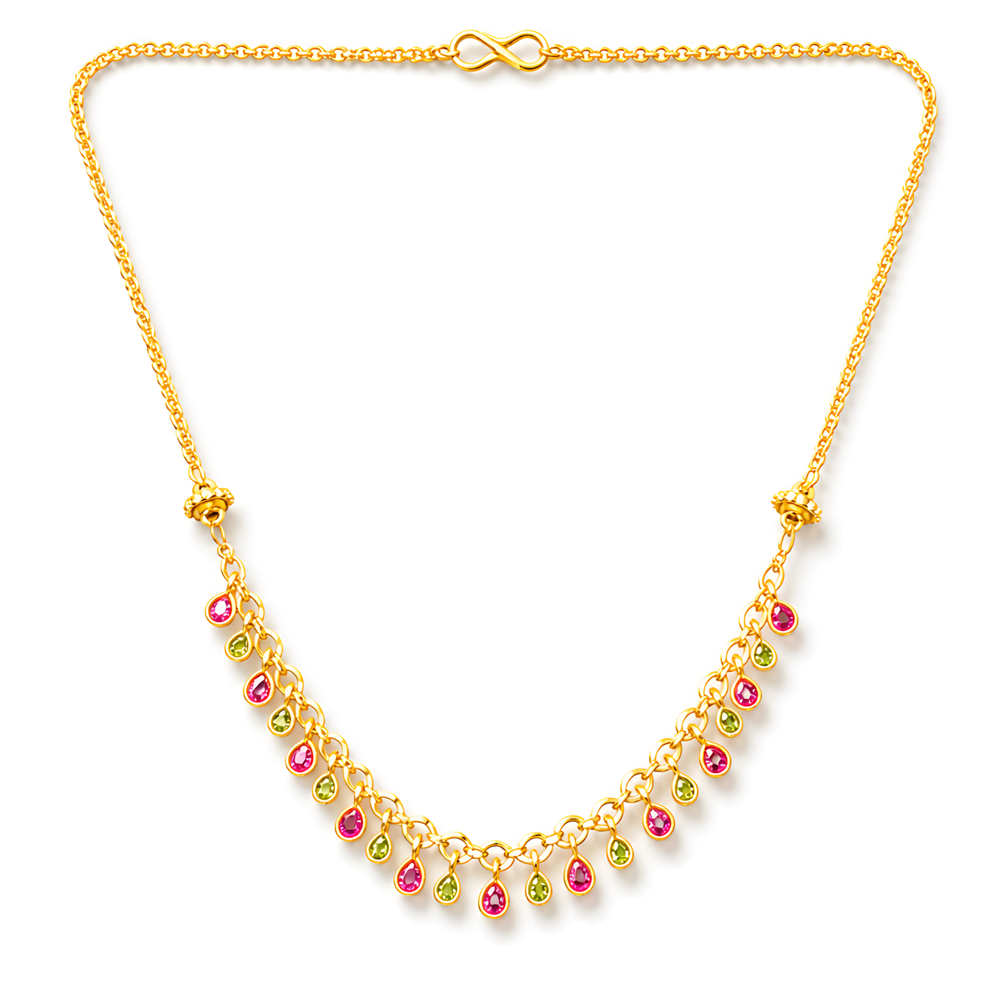 GOLD PLATED COLOR DROP CHAIN