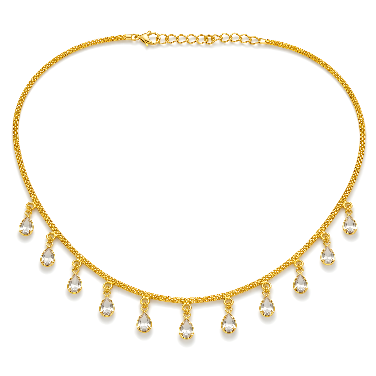 GOLD PLATED DROP CHARM CHAIN