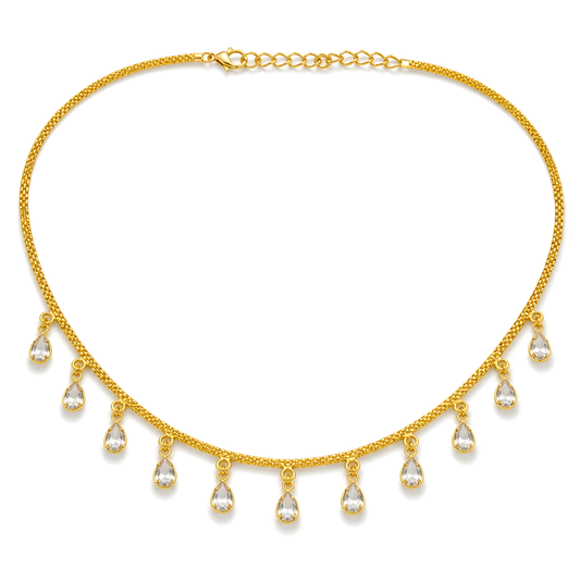 GOLD PLATED DROP CHARM CHAIN