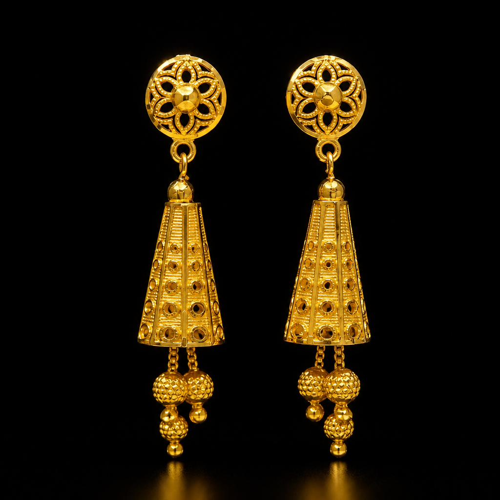 GOLD PLATED TURKISH JHUMKA