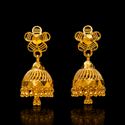 GOLD PLATED REGULAR TURKISH JHUMKI (medium)