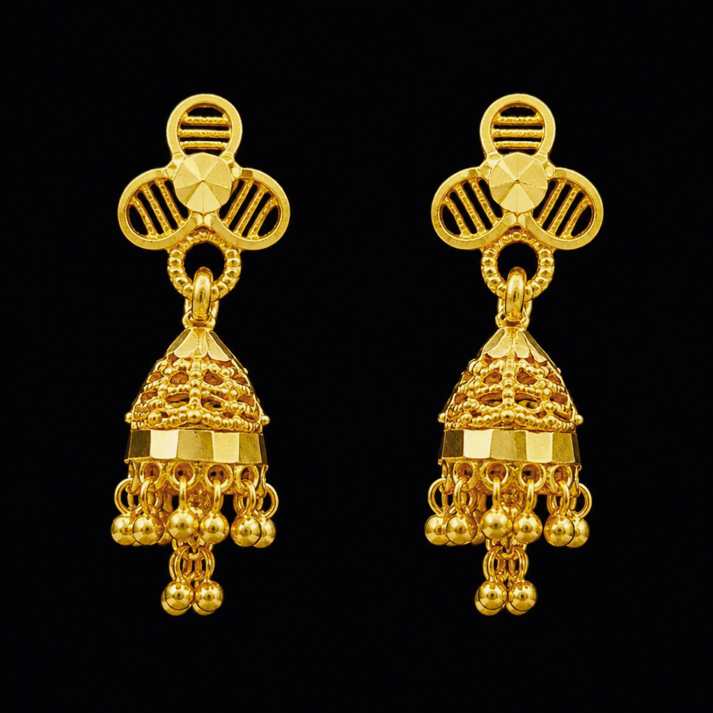 GOLD PLATED TURKISH JHUMKI (very small)