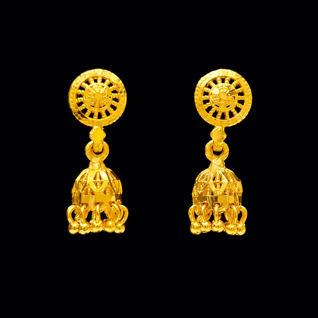 GOLD PLATED TURKISH JHUMKI (very small)