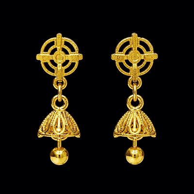 GOLD PLATED TURKISH JHUMKI (very small)