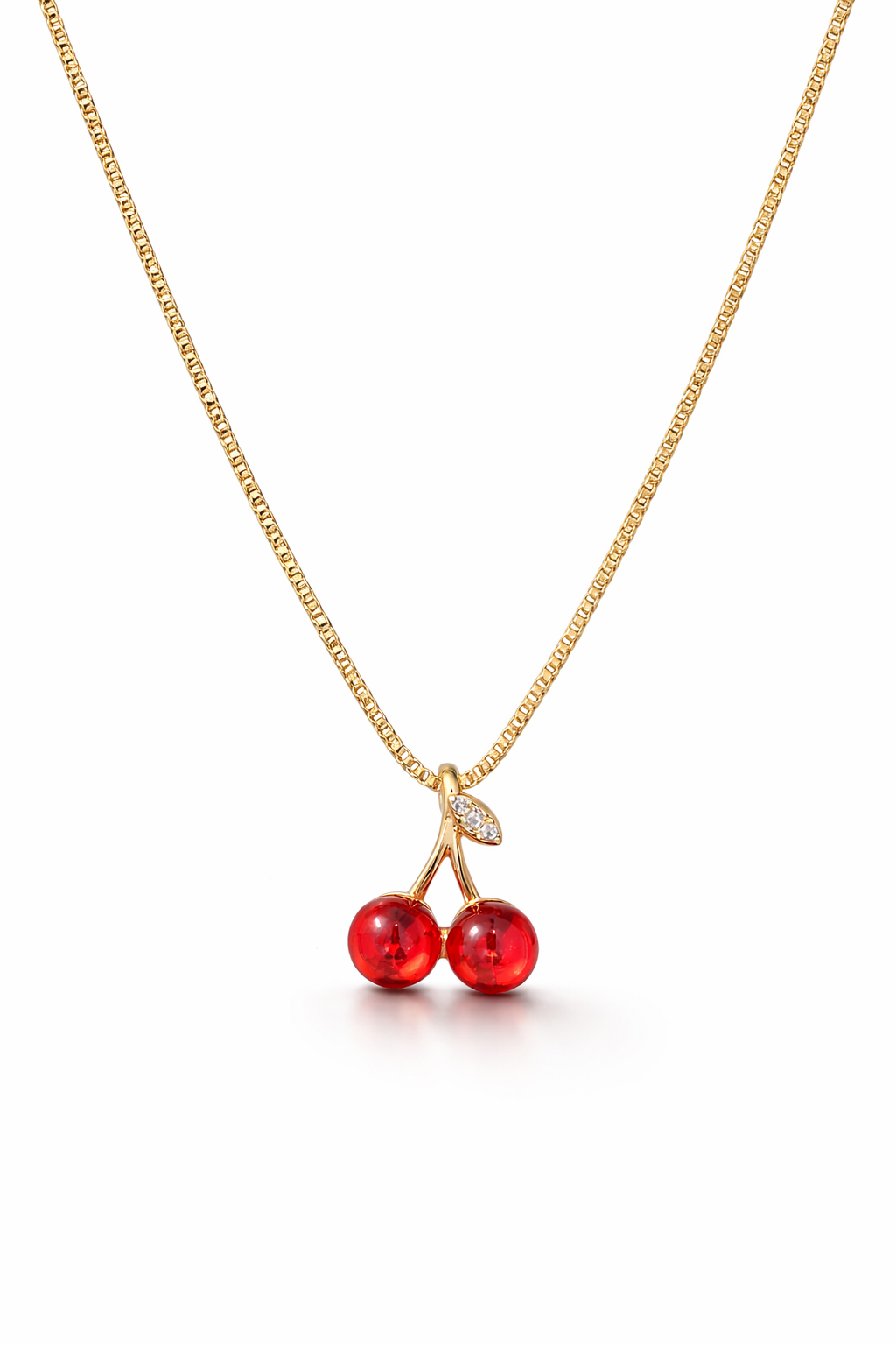 Cherry Motif Fine Gold Pendant