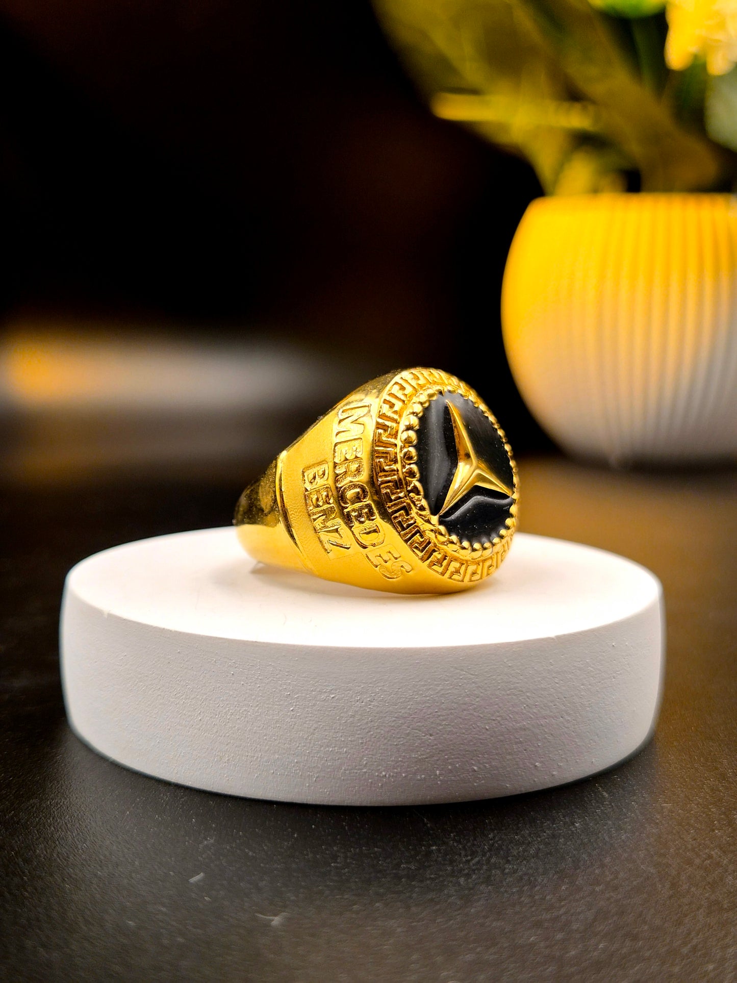 GOLD PLATED MEN'S RING