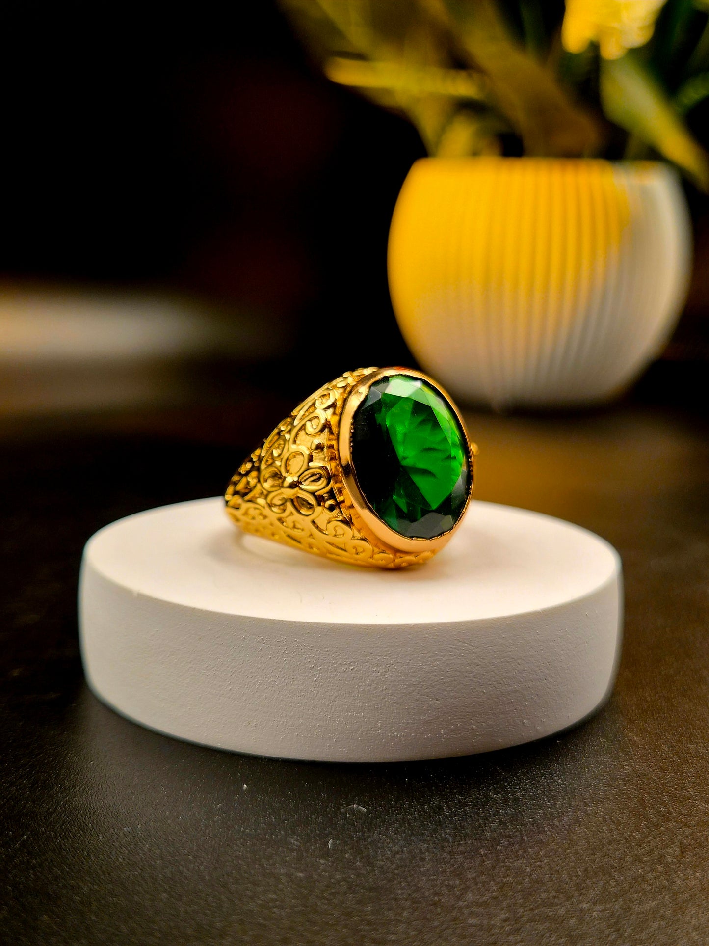 GOLD PLATED MEN'S RING
