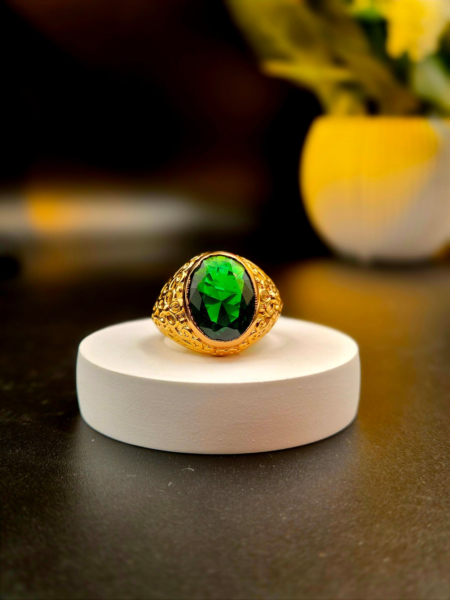 GOLD PLATED MEN'S RING
