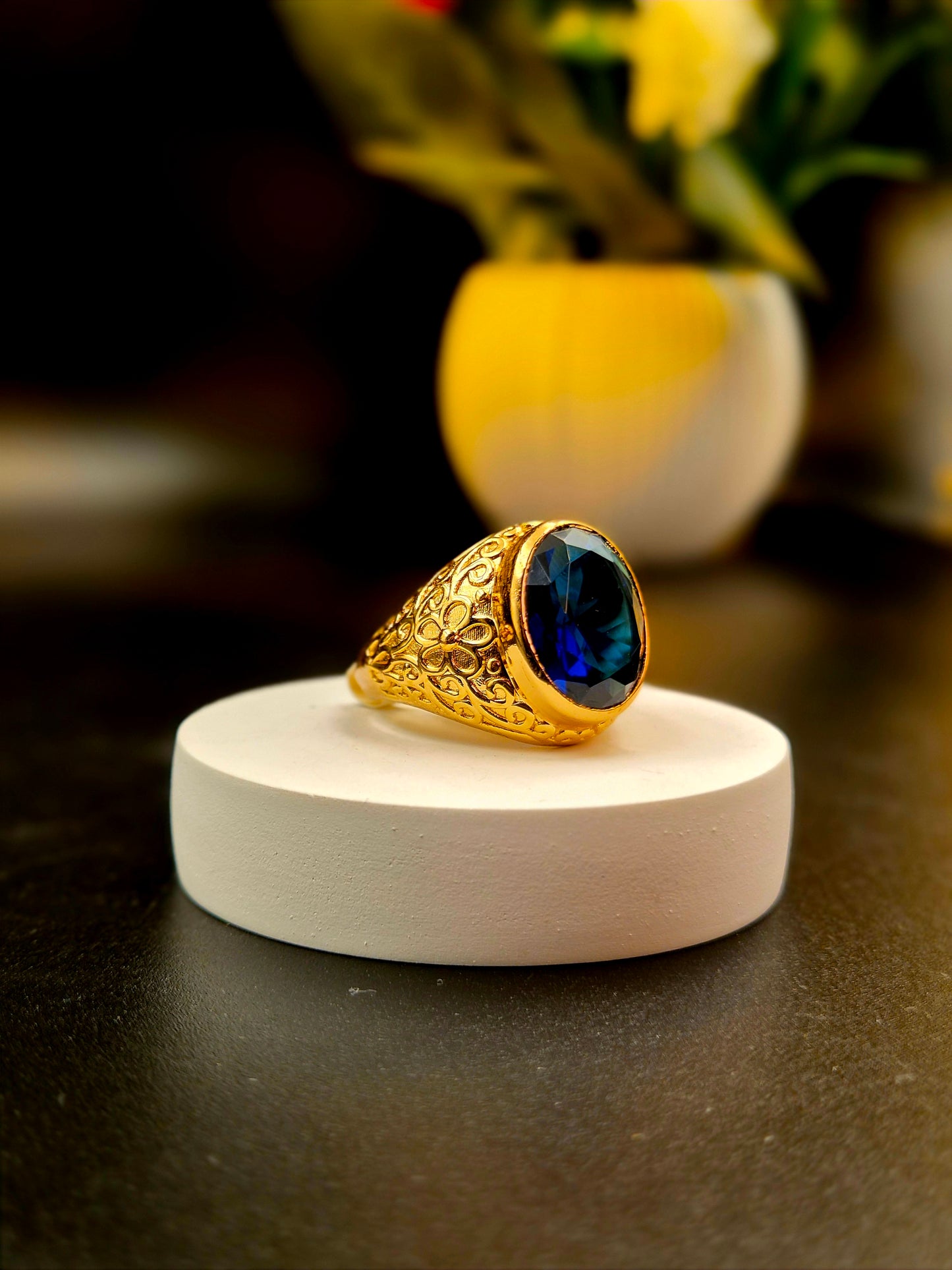 GOLD PLATED MEN'S RING