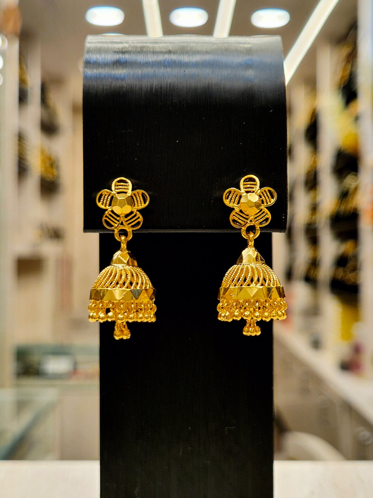 GOLD PLATED REGULAR TURKISH JHUMKI (medium)
