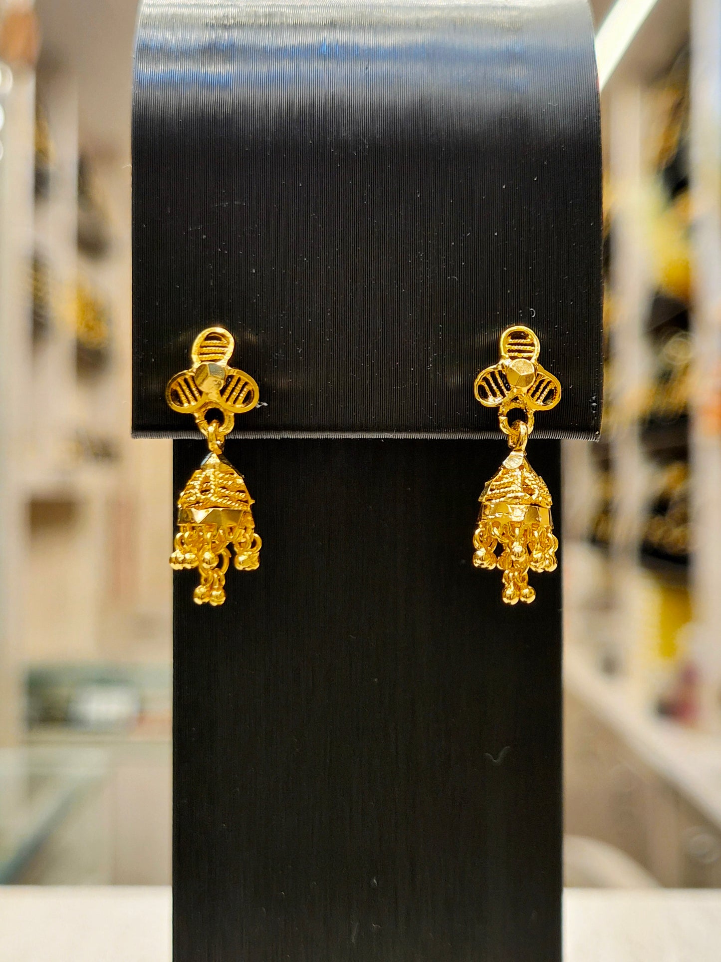 GOLD PLATED TURKISH JHUMKI (very small)