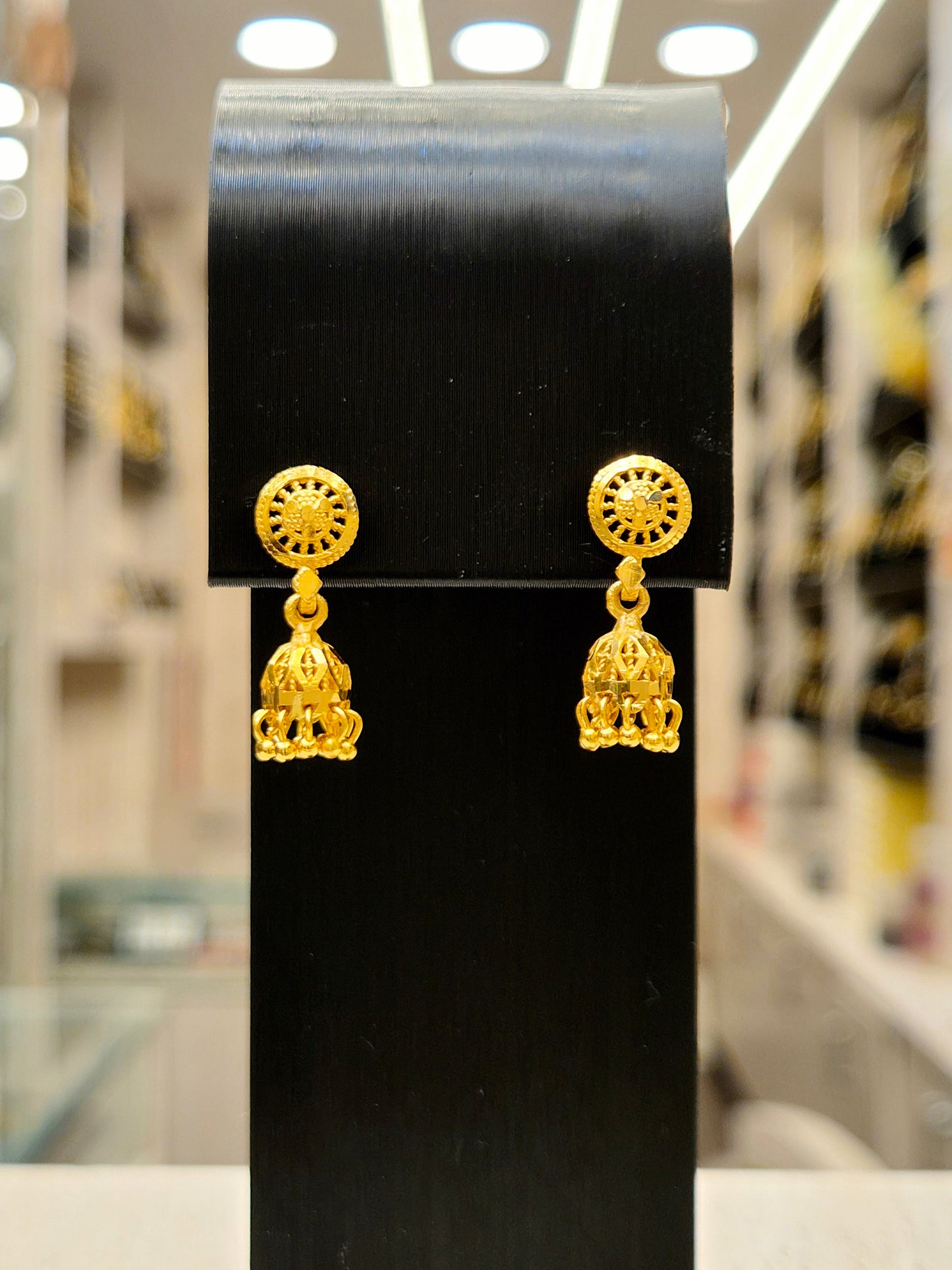 GOLD PLATED TURKISH JHUMKI (very small)