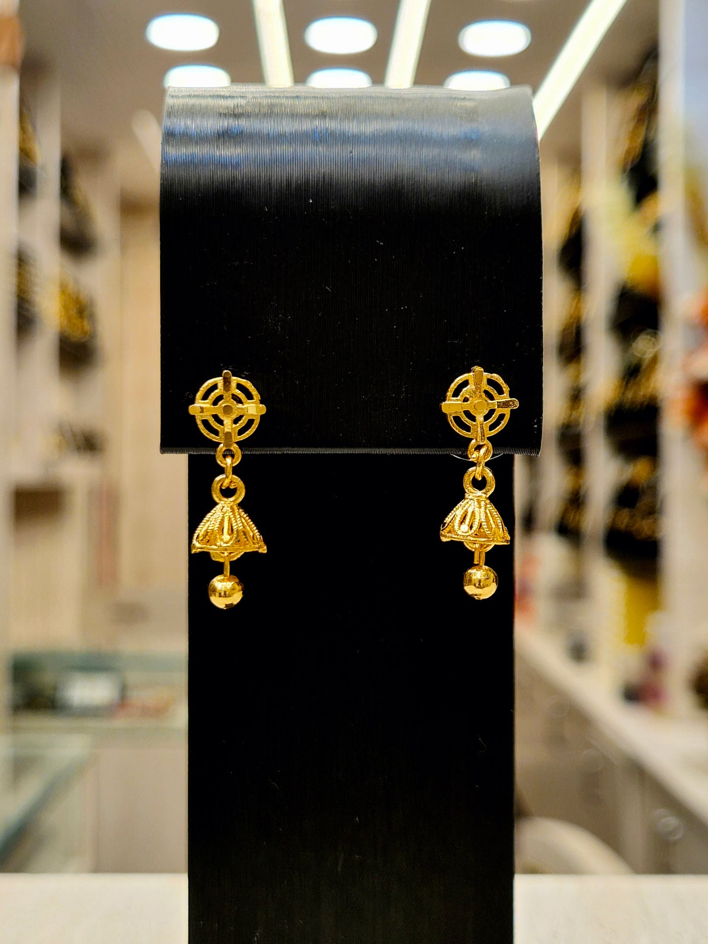 GOLD PLATED TURKISH JHUMKI (very small)