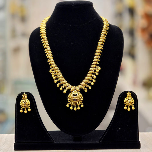 ANTIQUE GOLD PLATED LONG NECKLACE