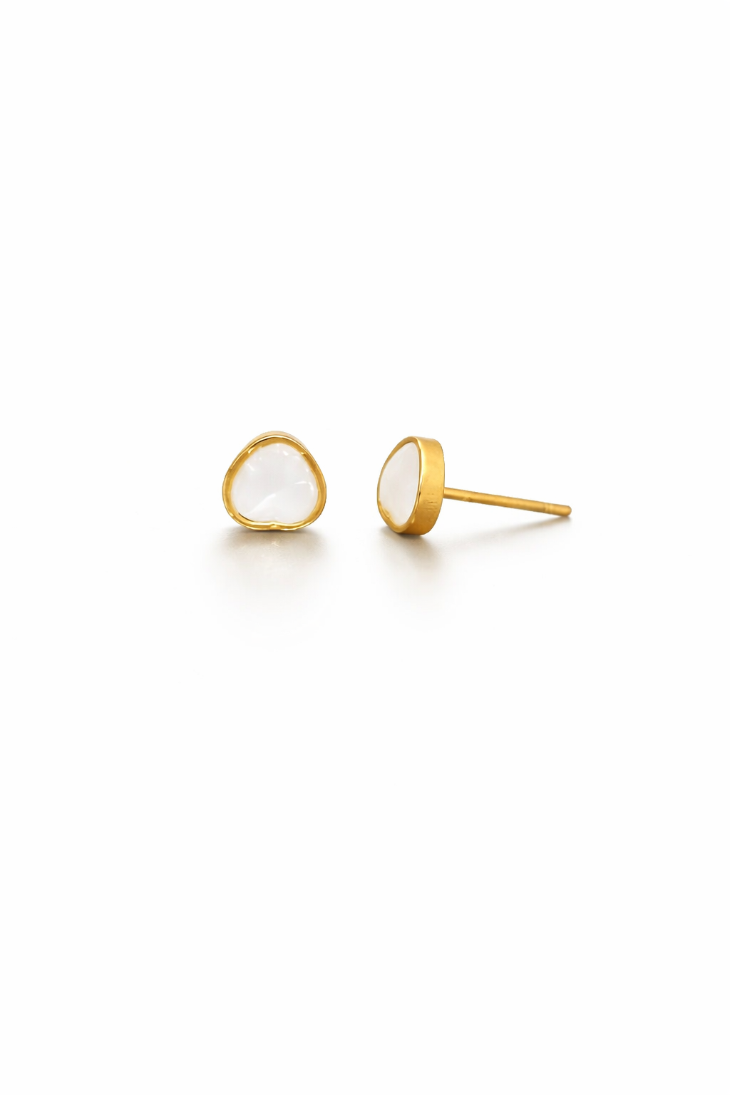 Oval Teardrop Stud Earrings