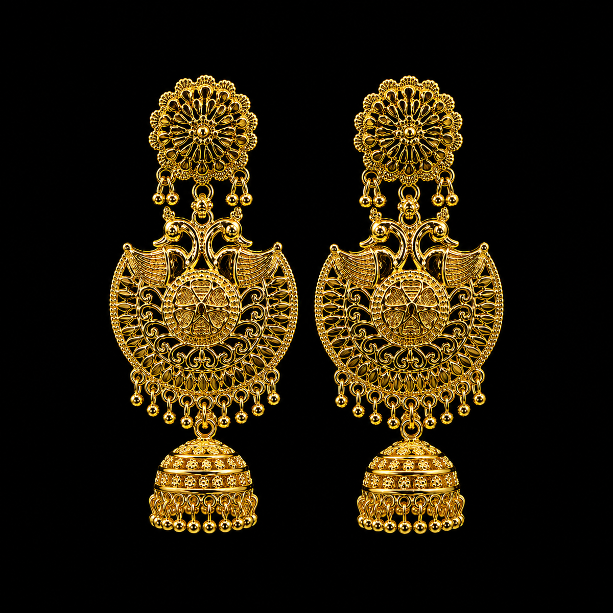 GOLD PLATED TURKISH JHUMKA