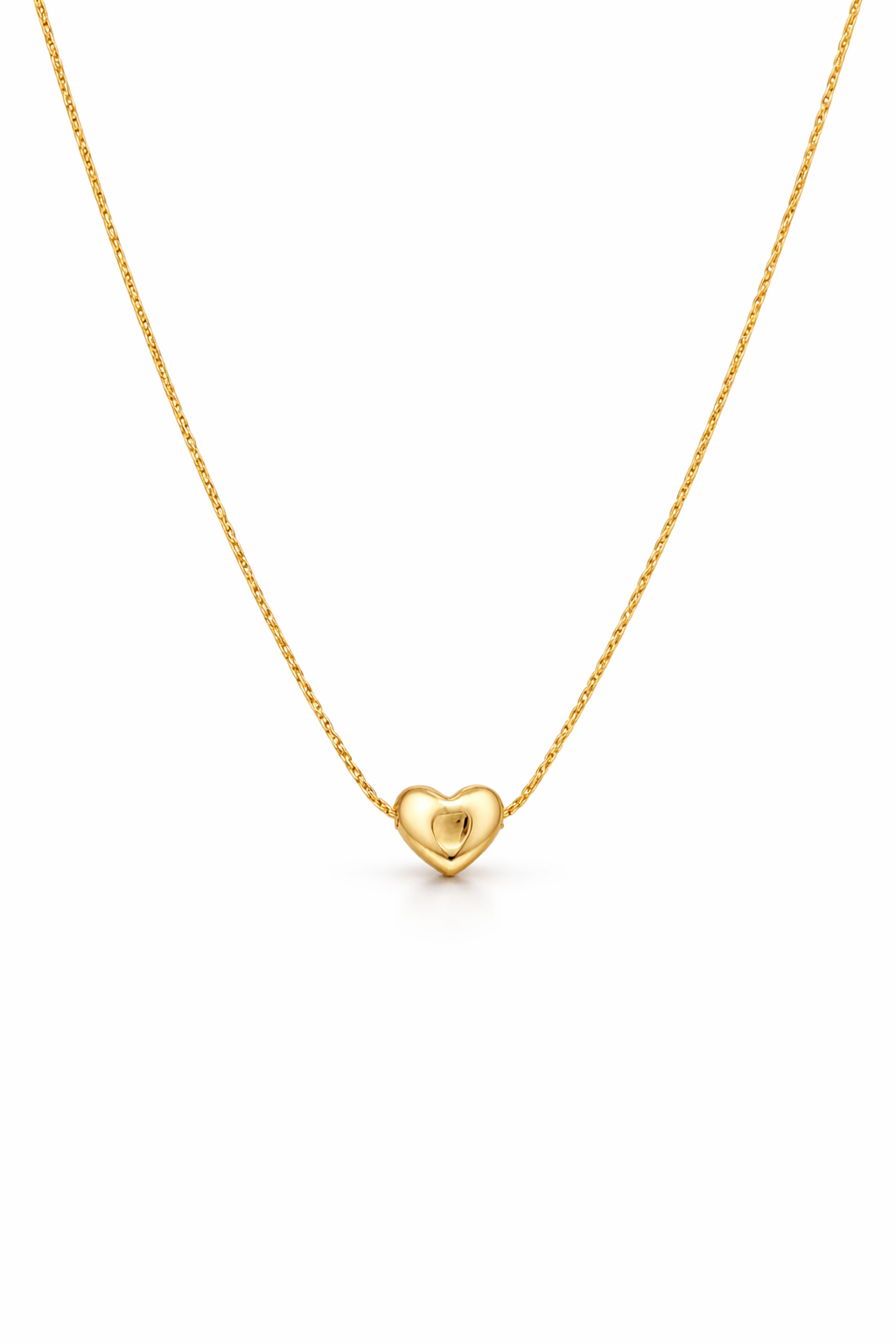 Aurelia Heartline Gold Necklace