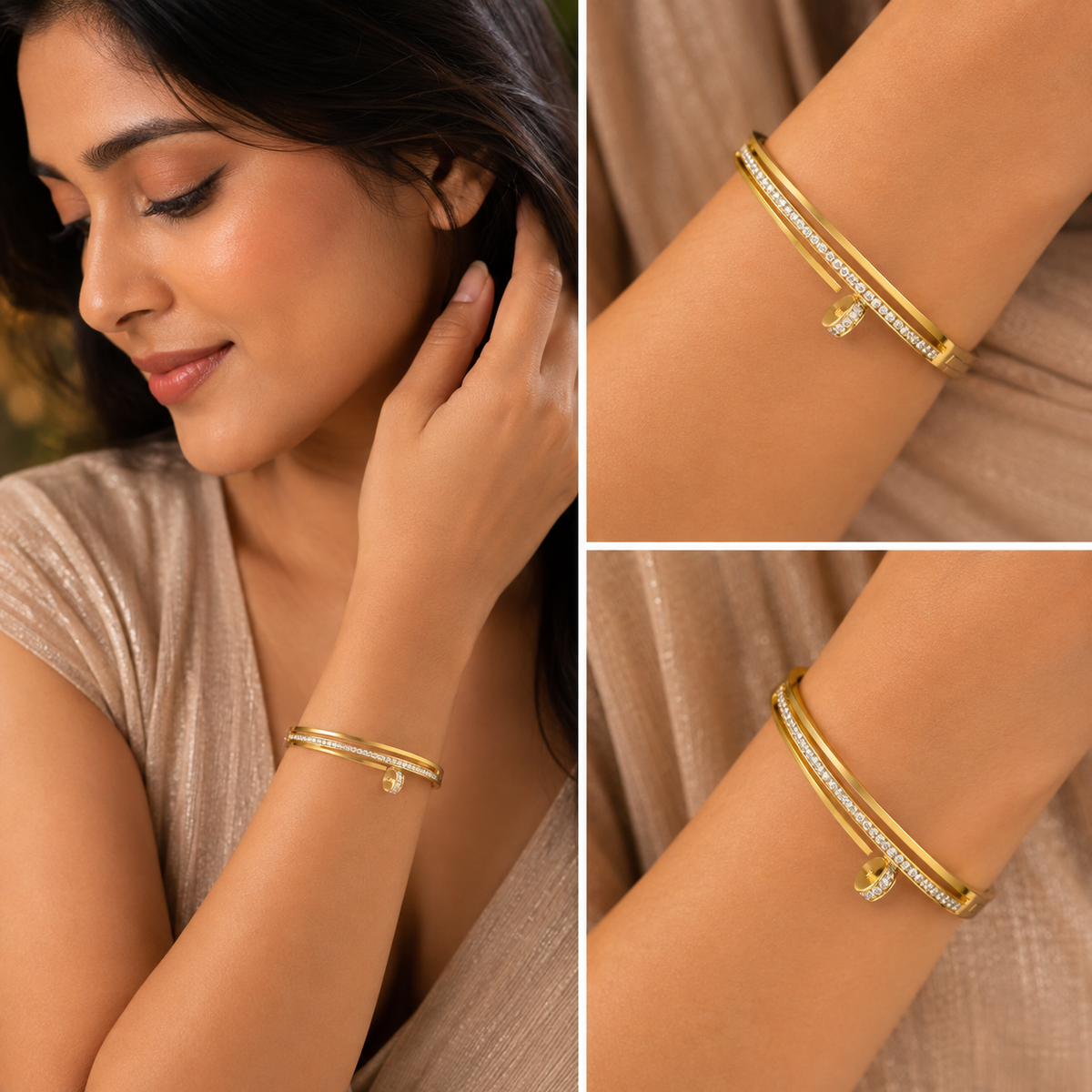 Anti tarnish girls bracelet