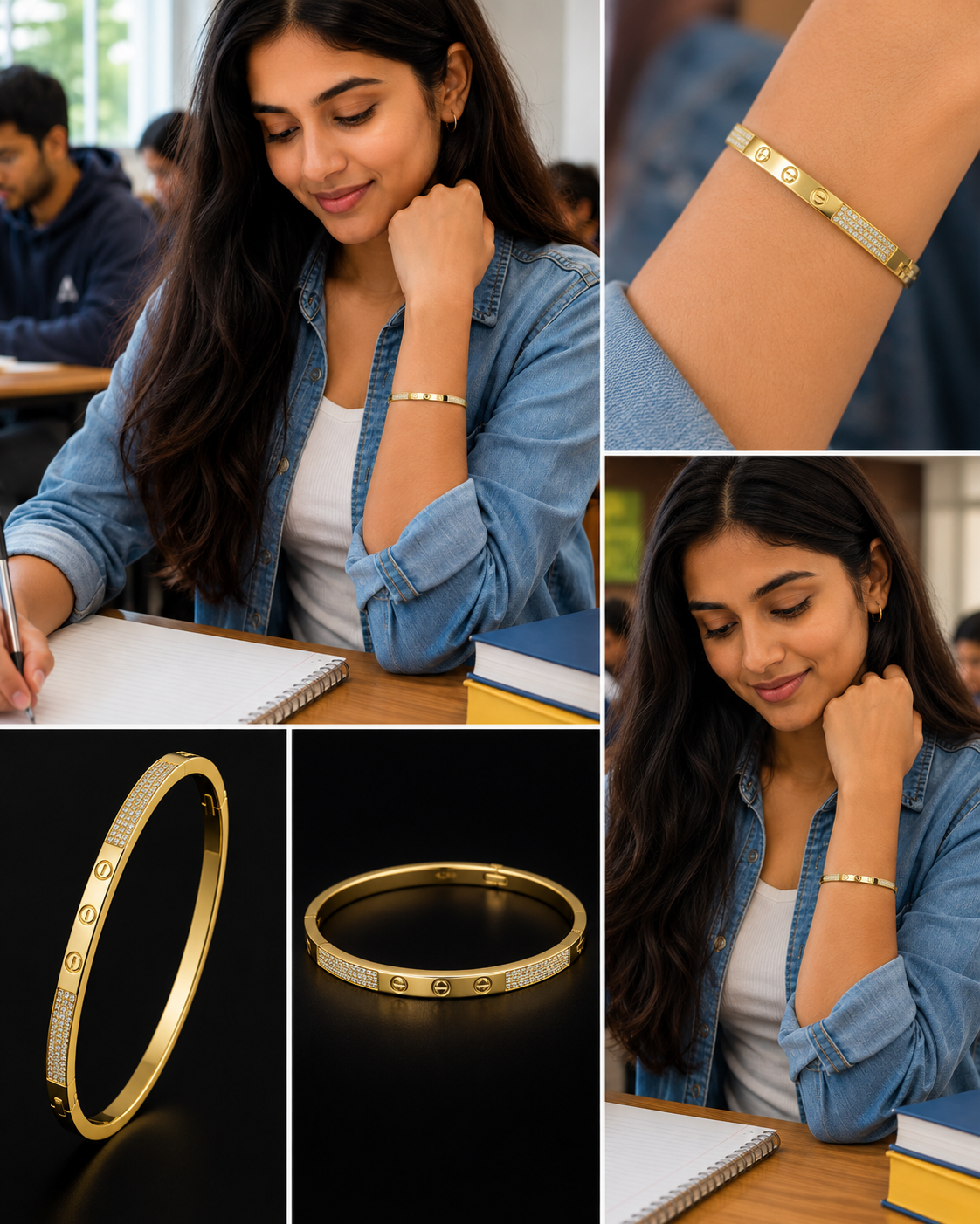 Anti tarnish girls bracelet