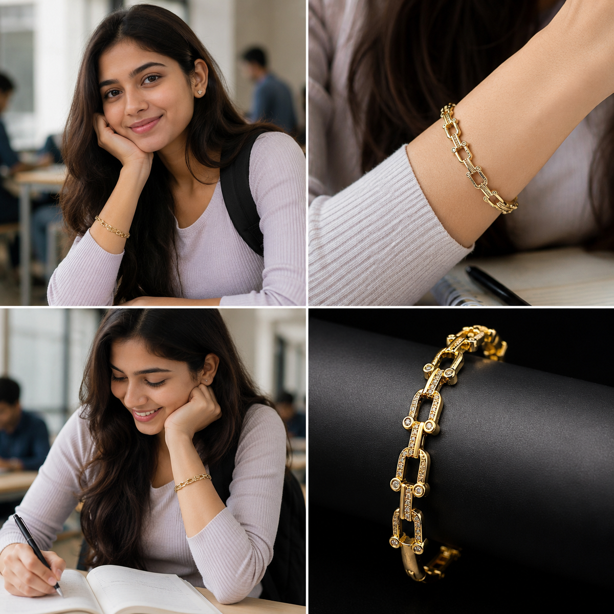 Anti tarnish girls bracelet