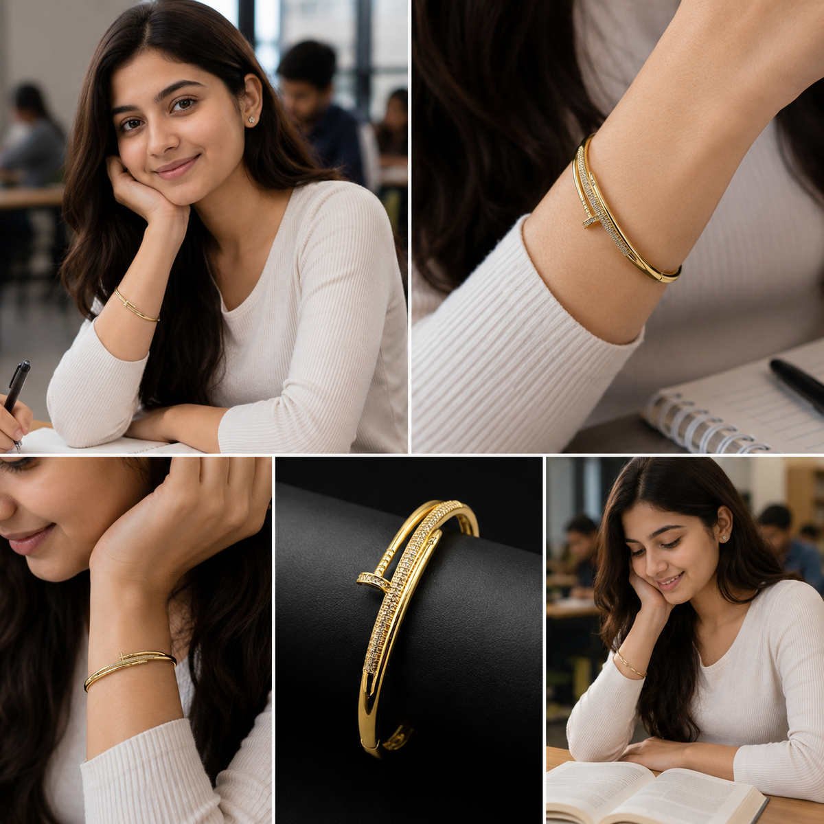 Anti tarnish girls bracelet