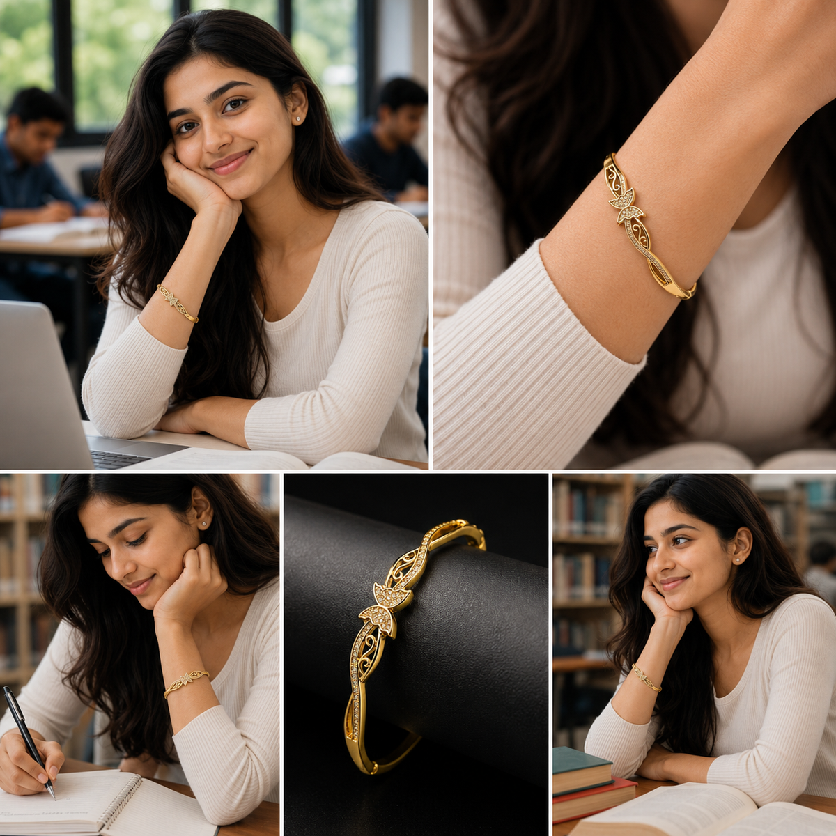 Anti tarnish girls bracelet