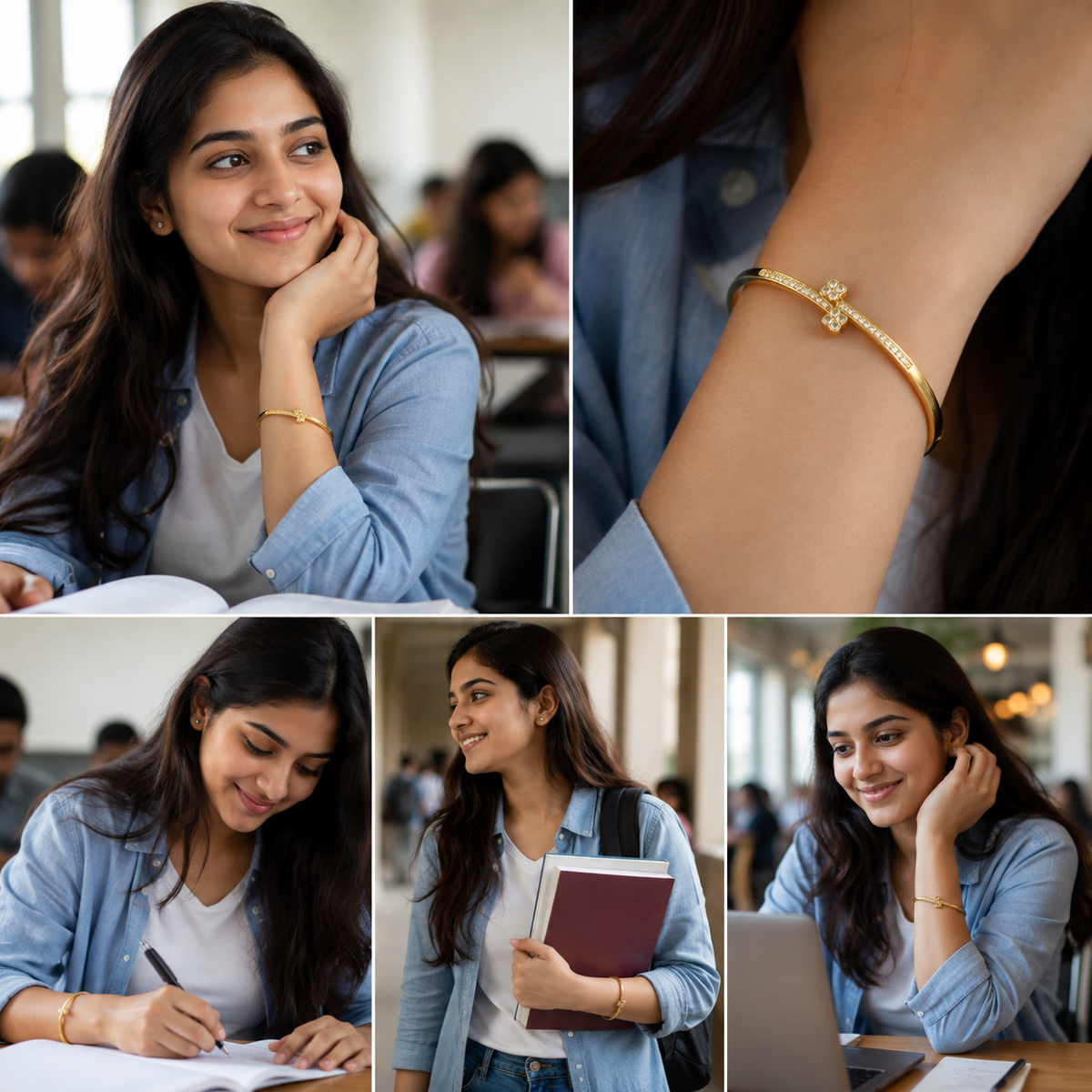 Anti tarnish girls bracelete