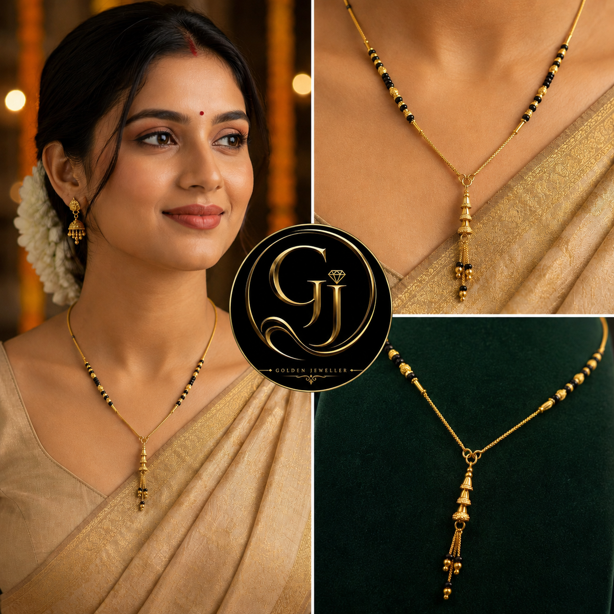 GOLD PLATED SLEEK MANGALSUTRA