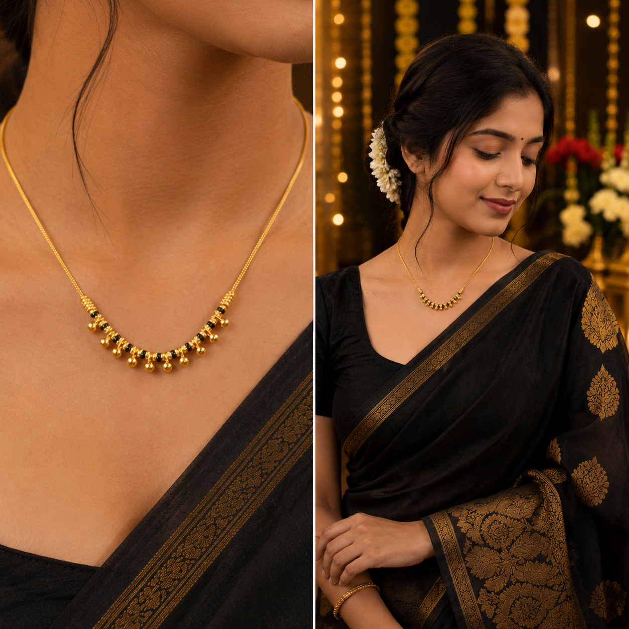 GOLD PLATED SLEEK MANGALSUTRA