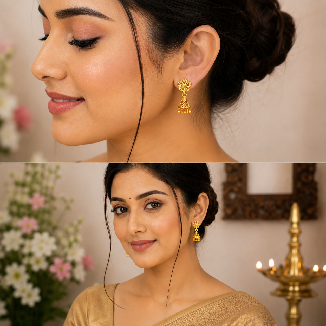 GOLD PLATED TURKISH JHUMKI (small)