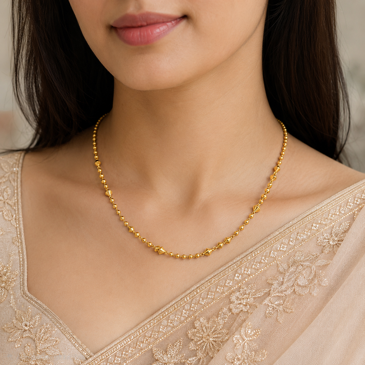 GOLD PLATED MUTTER SLEEK CHAIN