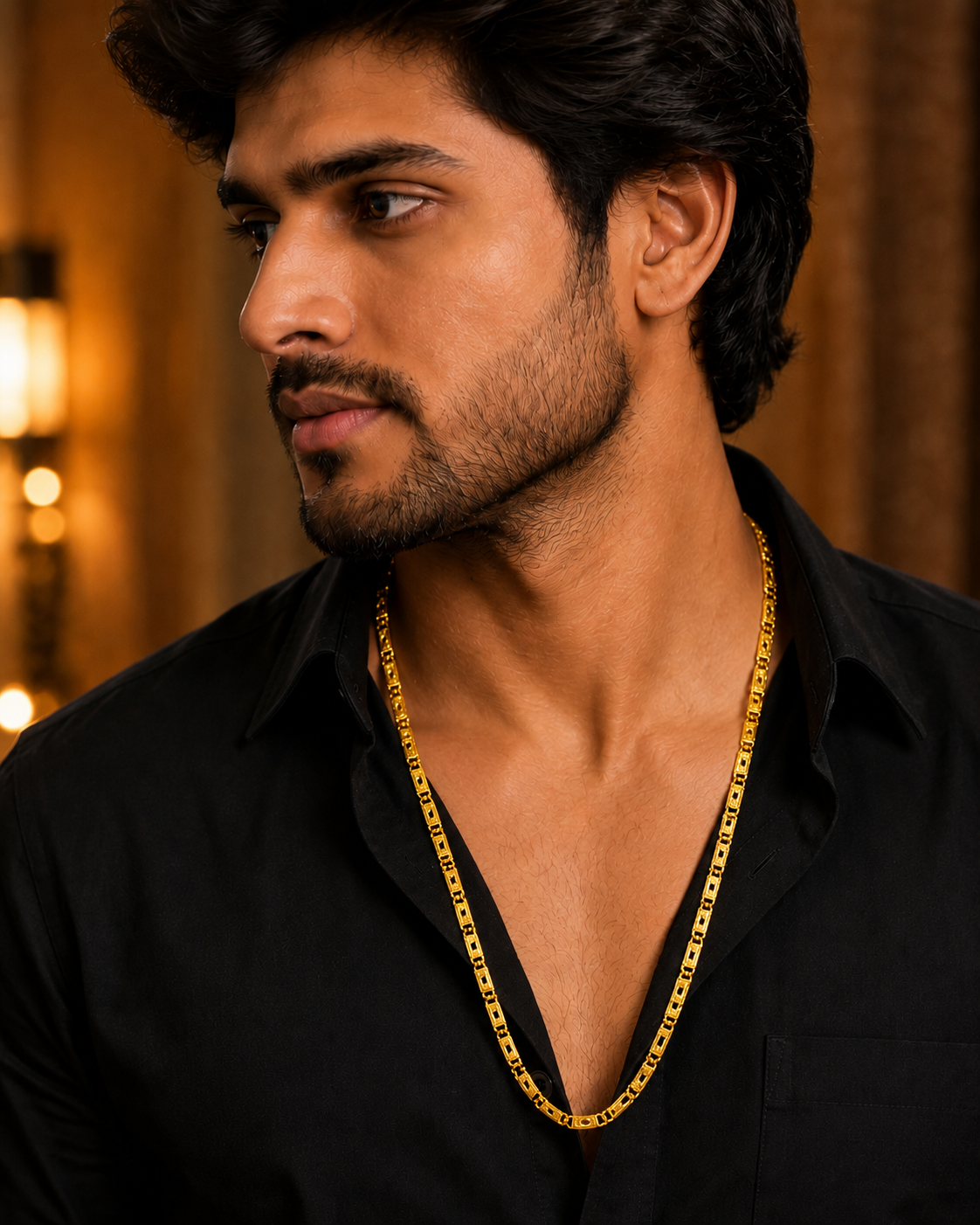 GOLD PLATED MEN'S NAWABI CHAIN