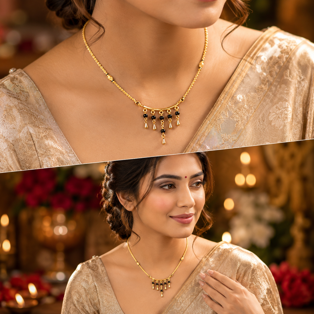 GOLD PLATED SLEEK MANGALSUTRA