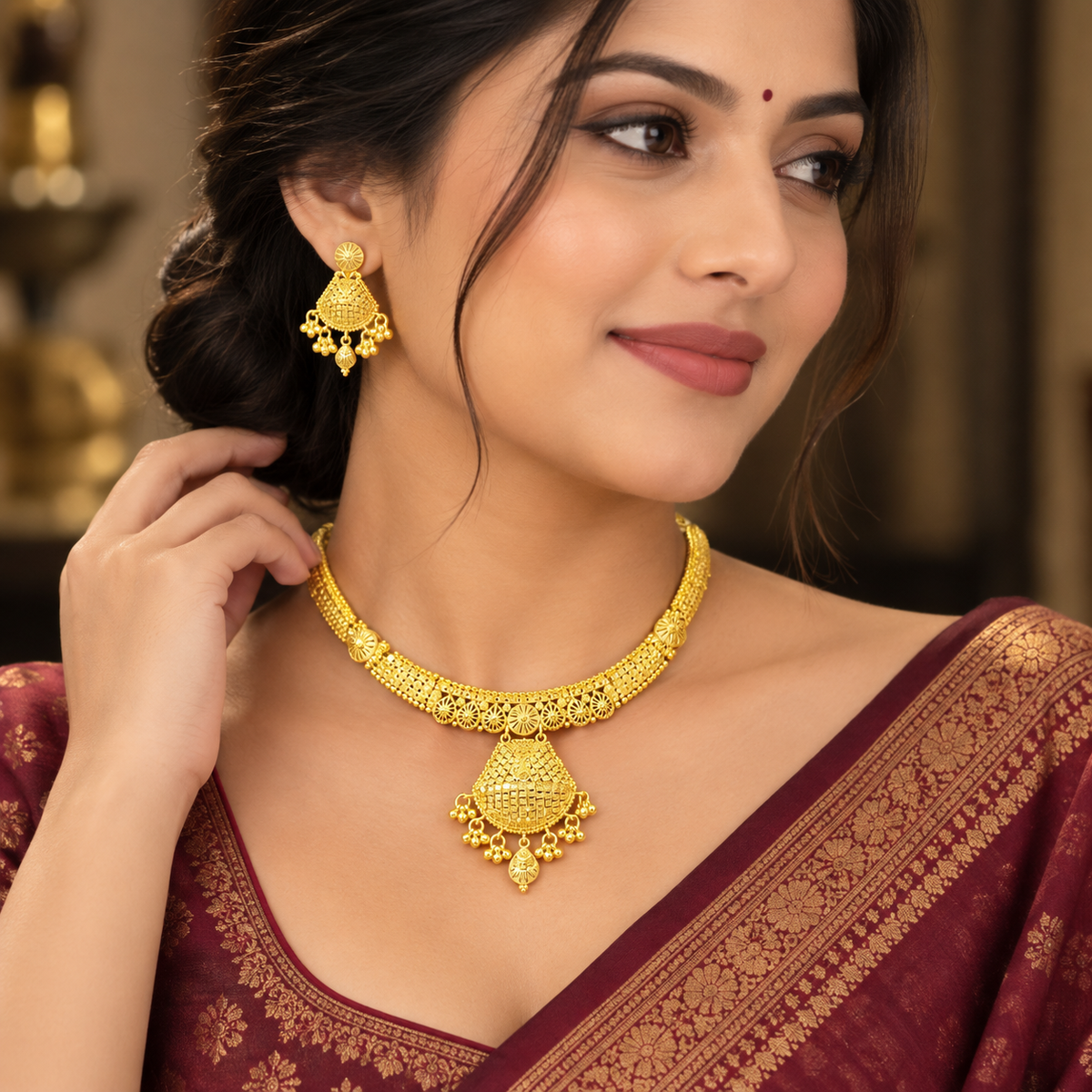 GOLD PLATED TURKISH NECKLACE