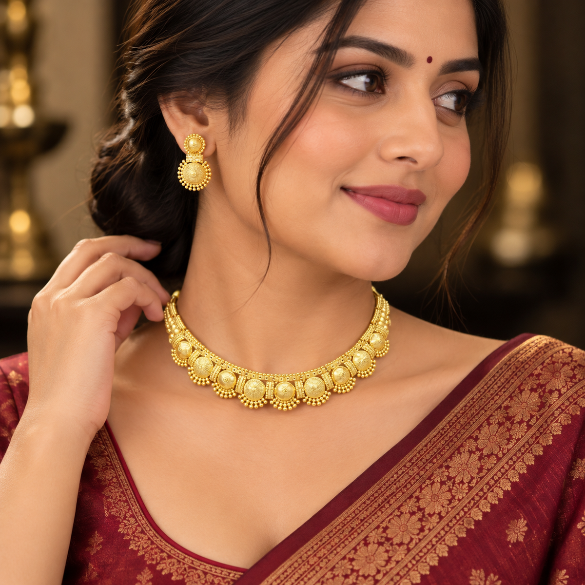 GOLD PLATED TURKISH NECKLACE